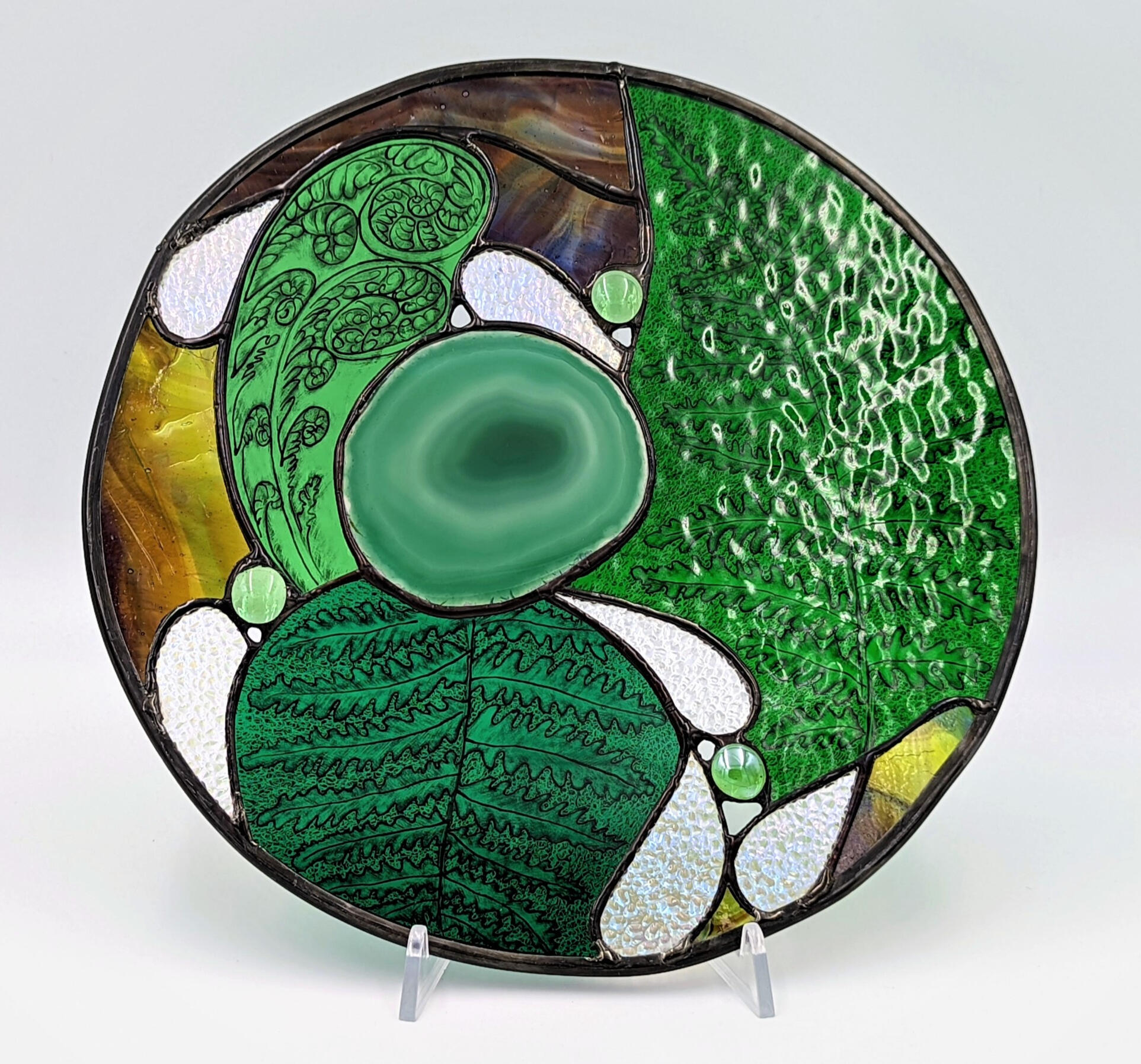 Hidden gem, stained glass 30cm